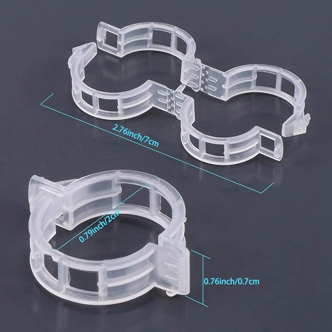 Clearance Deal: 50Pcs Plant Support Clips - Plastic Plant Fixing Clips for Climbing Plants, Tomato Vine ect, Garden Claw for Securing Stems, Grapes, Vines & Vegetables