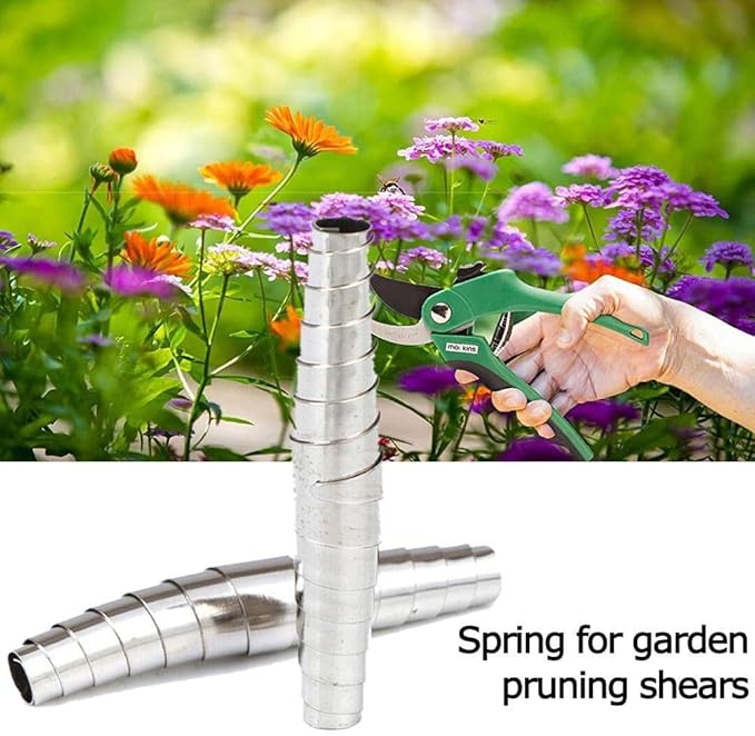 5 Pcs Silver Springs Pruners Replacement, Replacement Pruning Shear Spring,Spare Spring, Hand Pruner Replacement Practical Kit Garden Supplies Stainless Steel Accessories Gardening Scissors Shears