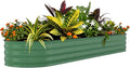 Garvee 8x2x1.6 ft Galvanized Raised Garden Bed - 18" Tall Metal Planter Box for Flowers, Vegetables,Herbs, Rust-Resistant Outdoor Garden Box, Easy Assembly Raised Beds,Green