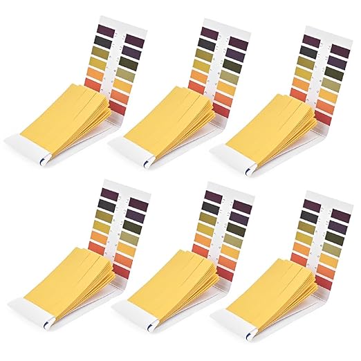 CEYAZYE 480PCS PH Test Strips, Litmus Paper PH Test Strips, PH Level Test Kit for Water, Saliva, Soap, Urine, Food, Liquids, Soil, Lab Monitoring, Measure Full Range 1-14(6 Pack)