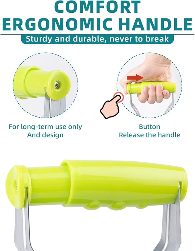 Gardening Planting Tool Set, Convenient for Digging Holes/Filling pits - with Depth Marking, More evenly Plants Tulips, Daffodils, Dahlias, for Planting Bulbs, Moving Plants (Light Green Suit)