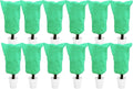 EAONE 12 Pack Plant Covers Freeze Protection, 32x47'' Winter Frosts Cloth for Outdoor Plants, Reusable Frost Blankets Drawstring Bags for Cold Freeze Sun Protection Bird Insect Prevention,Green