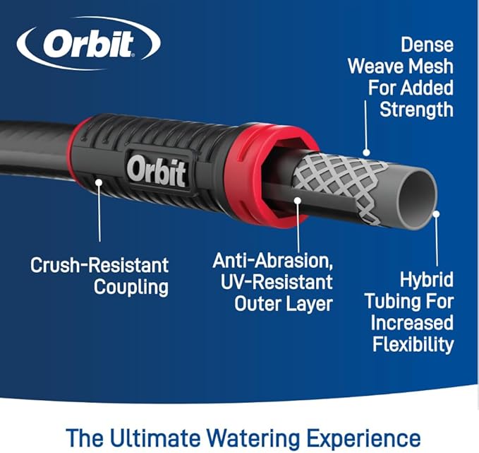 Orbit Pro POLYFUSION Heavy Duty Water Hose (100-Foot x 5/8-Inch)
