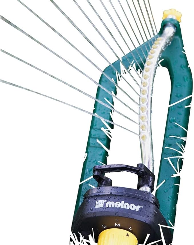 Melnor 20261 Oscillating Sprinkler, Waters up to 3.000 sq. ft.