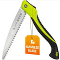 GROWIT Folding Camping saw 11 Inch - Heavy Duty Pruning Saw with Triple-Cut SK5 Blade, 7 TPI Razor Teeth for Tree Trimming, Wood Cutting, Camping, Bushcraft, and Gardening
