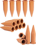 vensovo Terracotta Self Watering Spikes - 16 Pcs Potted Plant Watering Devices Vacation Self-Watering Stakes for Outdoor, Indoor Plants, Wine Bottle