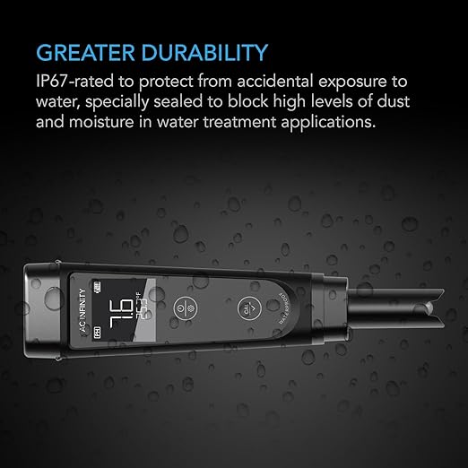 AC Infinity pH Meter Kit, High Precision Digital pH Pen with ±0.1 pH Accuracy, Nutrient Test pH Meter for Water Hydroponics Plants, Gardening, Aquariums, Swimming Pools