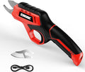 EWORK Cordless Electric Pruning Shears 4.2V Rechargeable 4000mAh Battery, 0.7 Inch Cutting Diameter, 2 SK5 Blades Tool Replacement, Handheld Pruner for Garden Tree Branch Trimming