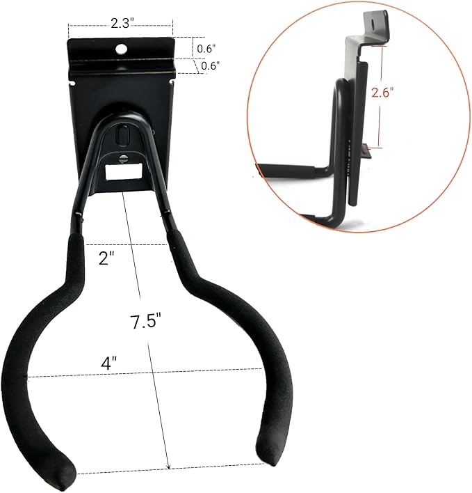 Power Tool Organizer for Slatwall, Garage Hooks for Hanging Yard Tools, Anti-Slip Weedeater Rack and Trimmer Holder, Versatile Slat Wall Drill Holder, 620 Series Slatwall Hooks