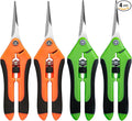 EWPJDK 4 Pack Garden Shears, Stainless Steel Shears Gardening Tools, Scissors, Garden Clippers, Pruning Shears for Gardening Shears & Scissors (Orange Green)