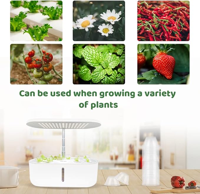 50Pcs Grow Domes 4cm/1.57in Inner Diameter, Transparent Replacement Pod Grow Domes Cap, Humidity Domes Cover Lid, Domes Cap for Grow Basket, Greenhouse, Hydroponic Growing (50)