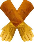 X-Small Yellow Thornproof Garden Gloves for Women and Men