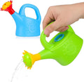 DOITOOL Mini Watering Cans, 2pcs Small Plastic Watering Can Set, Educational Toy Watering Kettle for Kids Bathing, Gardening, Outdoor Play (Random Color)