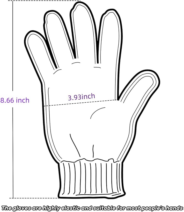 Cotton work gloves - White Safety Work Gloves for repair, construction, Warehouse, Gardening for men and women, L size