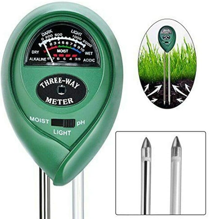 3 in1 Soil Tester Water PH Moisture Light Test Meter Kit For Garden Plant Flower