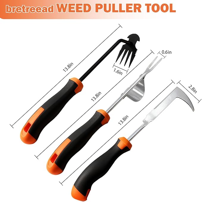 Weed Puller Tool, 2026 New Portable Hand Weeder Tool, Weeding Tool with Stainless Steel, Garden Tools for Plant & Weeding, Crack Weeder Crevice Tool, Weed Remover Tool for Farm & Backyard