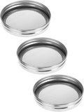TOYANDONA 3pcs Stainless Steel Sprouting Jar Lids Mesh Seed Germination Covers for 70mm Wide Mouth Mason Jars Household Sprouting and Straining Kitchen Accessories
