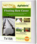 Agfabric Plant Covers Freeze Protection Floating Row Covers 7'x15' 0.9oz Plant Covers Freeze Sun Protection,Frost Cloth for Vegetables,White