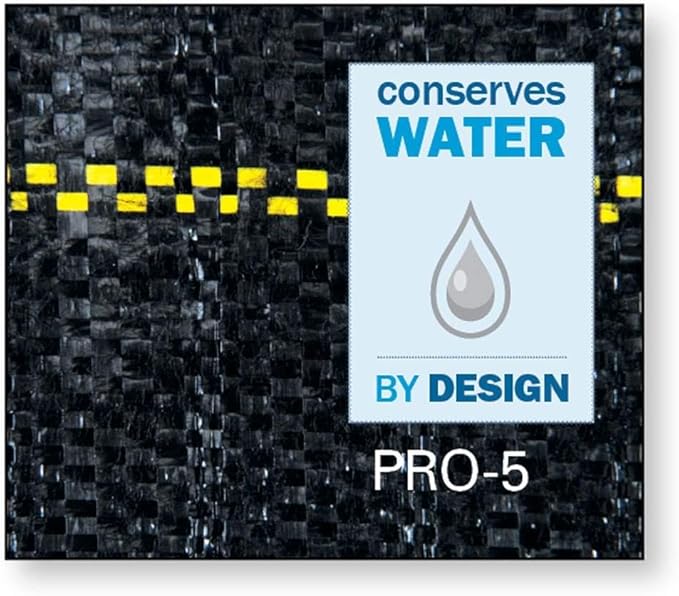 Dewitt 4-Pack Pro-5 Weed Barrier Fabric 5 oz, 3 x 250 Feet – Heavy-Duty Woven Landscape Ground Cover Mat for Raised Garden Bed, Greenhouse Gardening, Outdoor Landscaping, and Commercial Planting