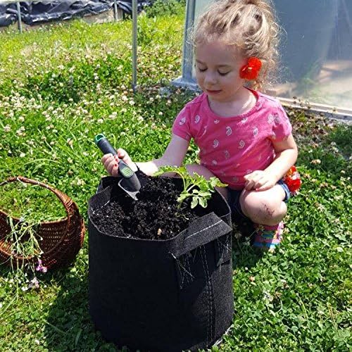 Bootstrap Farmer Grow Bags 25 Gallon Fabric Plant Pots with Handles, 5 Pack