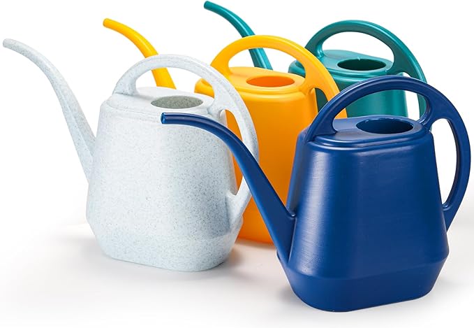 Fasmov Watering Can, 1/2 Gallon Plastic Watering Cans with Comfortable Handle, Small Garden Watering Cans Long Spout for Indoor Outdoor Watering Plants, Green