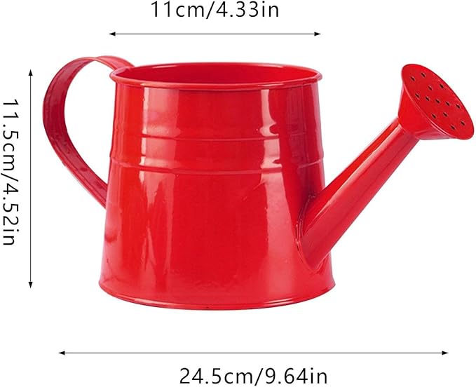 Watering Can, 1L Metal Flower Garden Watering Can, Lightweight Durable Decorative Gardening Tool for Outdoor Indoor Plants Lawn Garden (Blue)