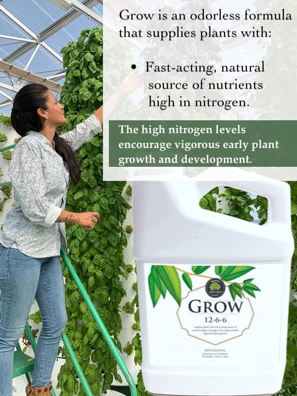 Grow Natural Based Liquid Fertilizer, 1-Gallon