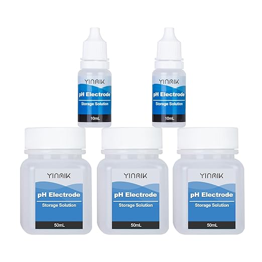 pH Storage Solution 3M KCL Storage Solution pH Buffer Solution Storage pH Electrode Storage Solution pH Probe Storage Solution pH Meter Storage Kit for All pH Tester pH Reader pH Checker pH Monitor