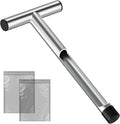 12 Inch Stainless Steel Soil Sampler Probe, T-Style Handle, for Soil Sampling, Plant Care, Farm, Lawn Garden