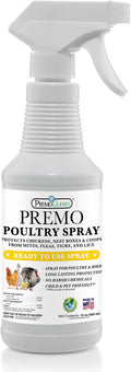 Premo Guard Poultry Spray - 16 oz - Kill Scaly Leg, Mites, Fleas, Lice, & Other Pest on Chickens and in Coops - Natural Plant Based Oils for Control, & Prevention - Family Safe with No Egg Withdrawl