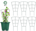 6-Pack Indoor Plant Trellis - 16 Inches, Heavy-Duty Metal for Climbing Houseplants, Flowers, Vines, and Ivy
