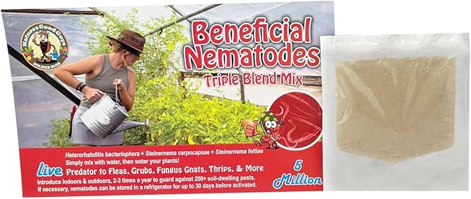 Live Beneficial Nematodes Hb+Sc+Sf - Kills Over 200 Different Species of Soil Dwelling and Wood Boring Insects. (5 Million_Nematodes)