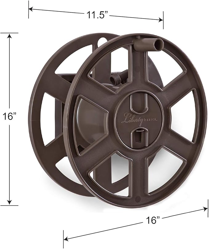 Liberty Basics 510 Wall Mount Hose Reel, Bronze
