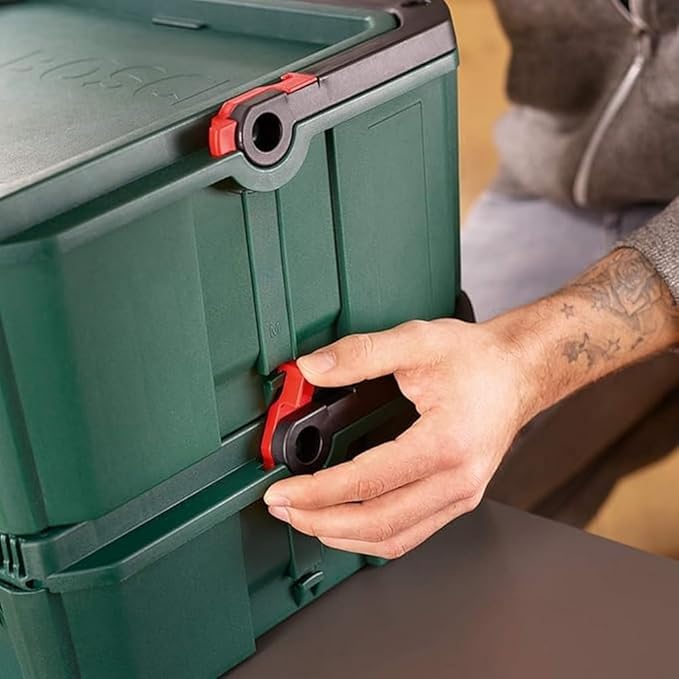 Bosch Home and Garden Tool Box SystemBox (for Power Tools, Size M, Compatible with Accessory Box Small and Medium in Sleeve), Green