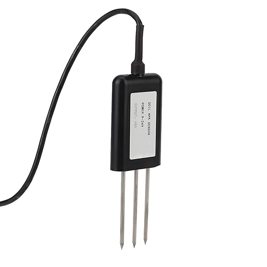 Fdit Soil NPK Sensor, Soil Nutrient Intelligent Fertilizer Detector Garden Lawn NPK Tester Meter