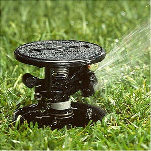 Rain Bird LG-3 Low Gallonage Pop-up Impact Lawn Sprinkler, Adjustable 20° - 360° Pattern, 26' - 41' Spray Distance, Black (Pack of 2)
