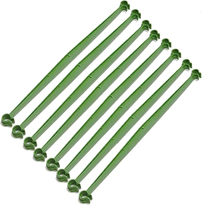 River 50 Pcs Tomato Cage Connectors, Plant Climbing Frame, Connector Bracket, Plastic Adjustable Expandable Stake Arms (Length: 11.8 Inch-2 Bayonet Ports, for 11mm, 50Pcs)