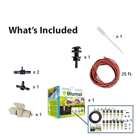Blumat Drip Irrigation System - Tropf Deluxe Automatic Plant Watering Devices for Garden, Patio and Hanging Baskets - Universal Garden Watering System Up to 12 Plants - 12 Pack