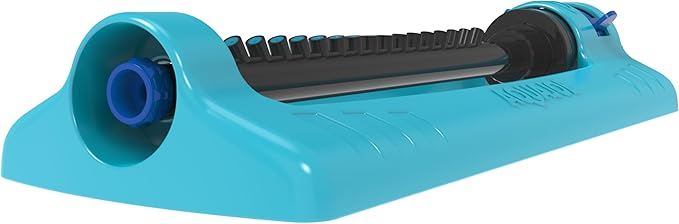 Aqua Joe SJI-OMS16 Indestructible Oscillating Sprinkler with Adjustable Spray and Metal Base, 3600 Sq. Ft. Coverage Max, 70-Foot Distance, and 37.8-Foot Width