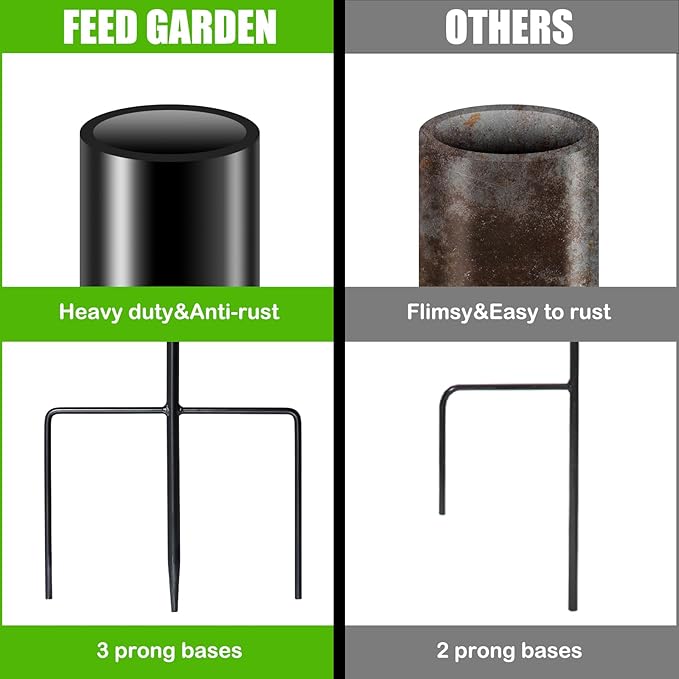 FEED GARDEN Adjustable 32 Inch Shepherd Hooks Rust Resistant Steel Shepard Hooks for Outdoor Hanging Lanterns, Bird Feeders, Solar Lights, Weddings Decor 8 Pack