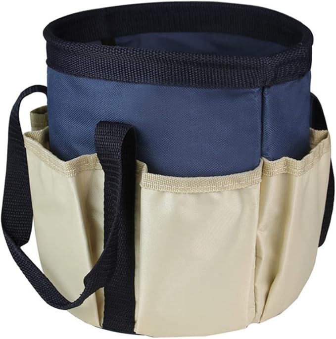 Garden Tools Storage Bag,Gardening Tote Bag and Home Organizer,Multi-Purpose Tool Storage Bag,Heavy Duty Gardening Tool Organizer Tote Bag with 6 Pockets for Women Men Dark Navy Blue