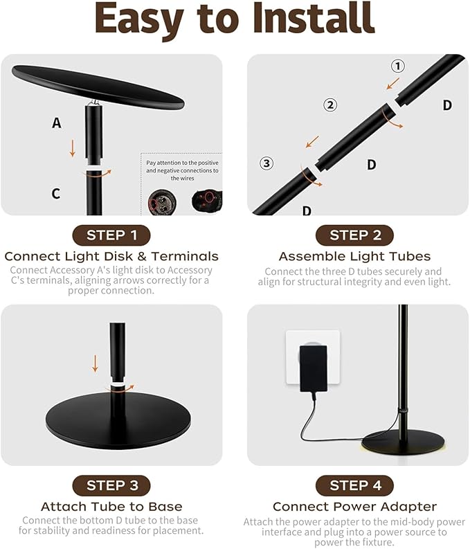 Grow Light for Indoor Plants 60W Full Spectrum LED, 85" Adjustable Standing Plant Light, Tall Grow Light with Timer & 10-Level Dimmable, Ideal for Large Plants & Indoor Trees