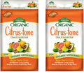 Espoma Organic Citrus-Tone 5-2-6 Natural & Organic Fertilizer and Plant Food for All Citrus, Fruit, Nut & Avocado Trees; 18 lb. Bag. Promotes Vigorous Growth & Abundant Fruit - 2 Pack