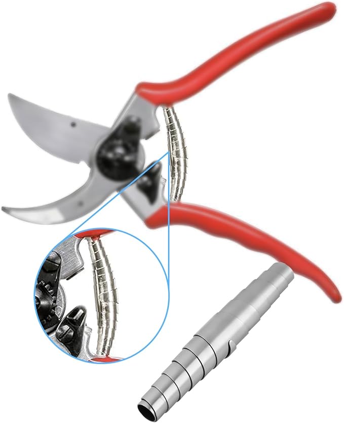 Replacement Springs for Hand Pruners, 6cm Standard Fitting Stainless Steel Heavy Duty Volute Spring for Pruners Models, Pruning Shears Springs, Spring Scissors Parts & Accessories (Silver, 7)