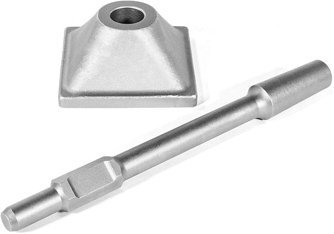 XtremepowerUS 1-1/8" Hex Tamper Shank & Plate (Tamper Shank and Plate) Chisel Dirt Compactor, Electric Jack Hammer 6 x 6 inch Compactor Plate