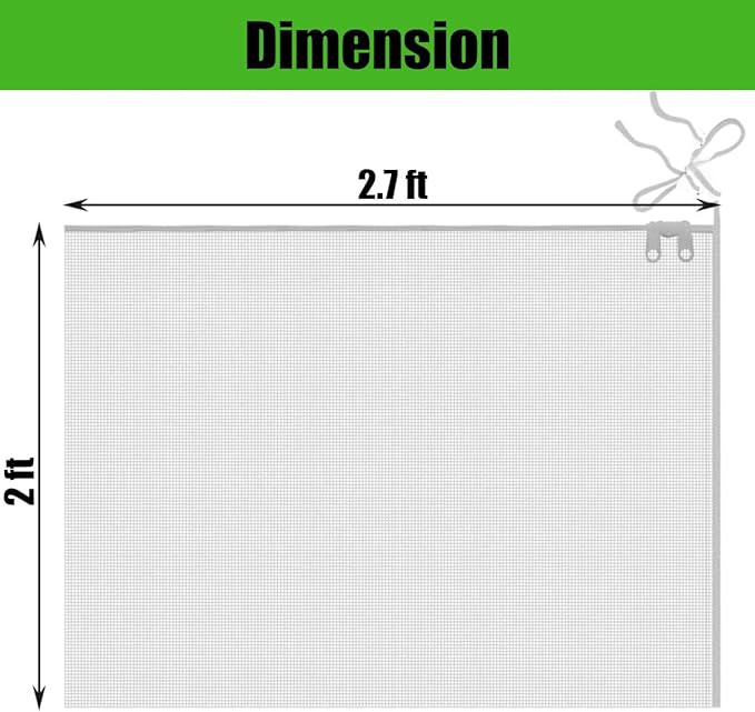Gardtree 4 PCS 2 x 2.7 FT Bird Insect Barrier Fruit Tree Netting, Upgrade Design with Double Zipper, Plant Protectors from Animals, Garden Plant Cover Mesh for Blueberry Bush Flower Tomato Flower