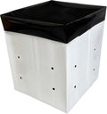 A.A 30 Gallon Grow Bags Black and White Poly Nursery Bags for Plants, Tree Grow, Greenhouse (10 Pack)