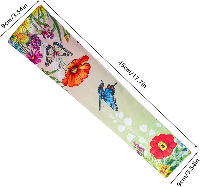 Gardening Sleeves, Butterfly Pattern, Thorn Proof, Sun Protection, Arm Cooling, Gardener Arm Protector Gloves, Women's One Size, Multicolor, Classic Style