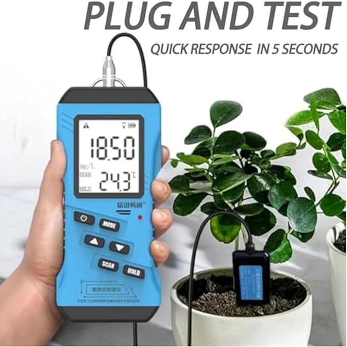 Soil Tester,7-in-1 Digital Soil Sensor Meter with Durable Probe,Nitrogen,Phosphorus,Potassium Npk Tester,High Accuracy Soil Fertility Test,for Garden,Plant Care