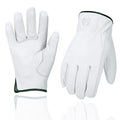 Leather Work Gloves, Gardening Gloves for Women and Men, Soft and Thin Goatskin Garden Gloves for Outdoor Yard Garden, XXL